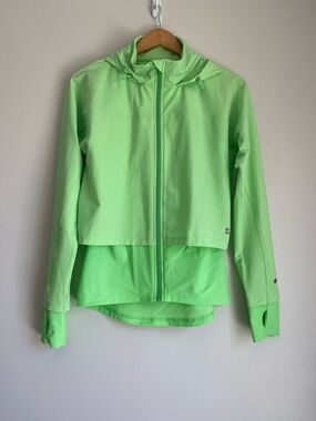 Sweaty Betty Fast Track Running Jacket us size 4 lime green